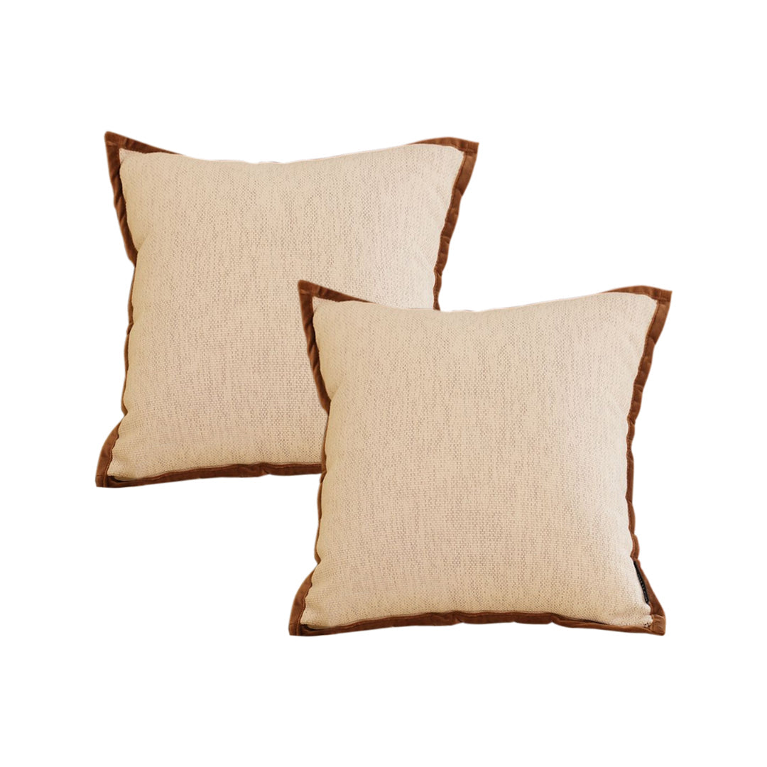 SOGA 2X 50cm Vintage Cover Square Decorative Beautiful with Polyester Made Throw Pillow