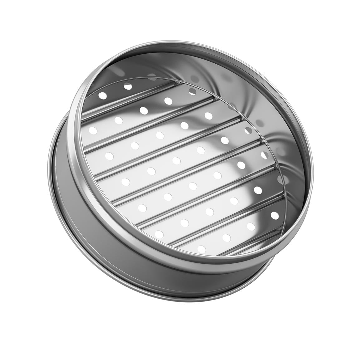 SOGA 3 Tier 28cm Stainless Steel Steamers With Lid Work inside of Basket Pot Steamers