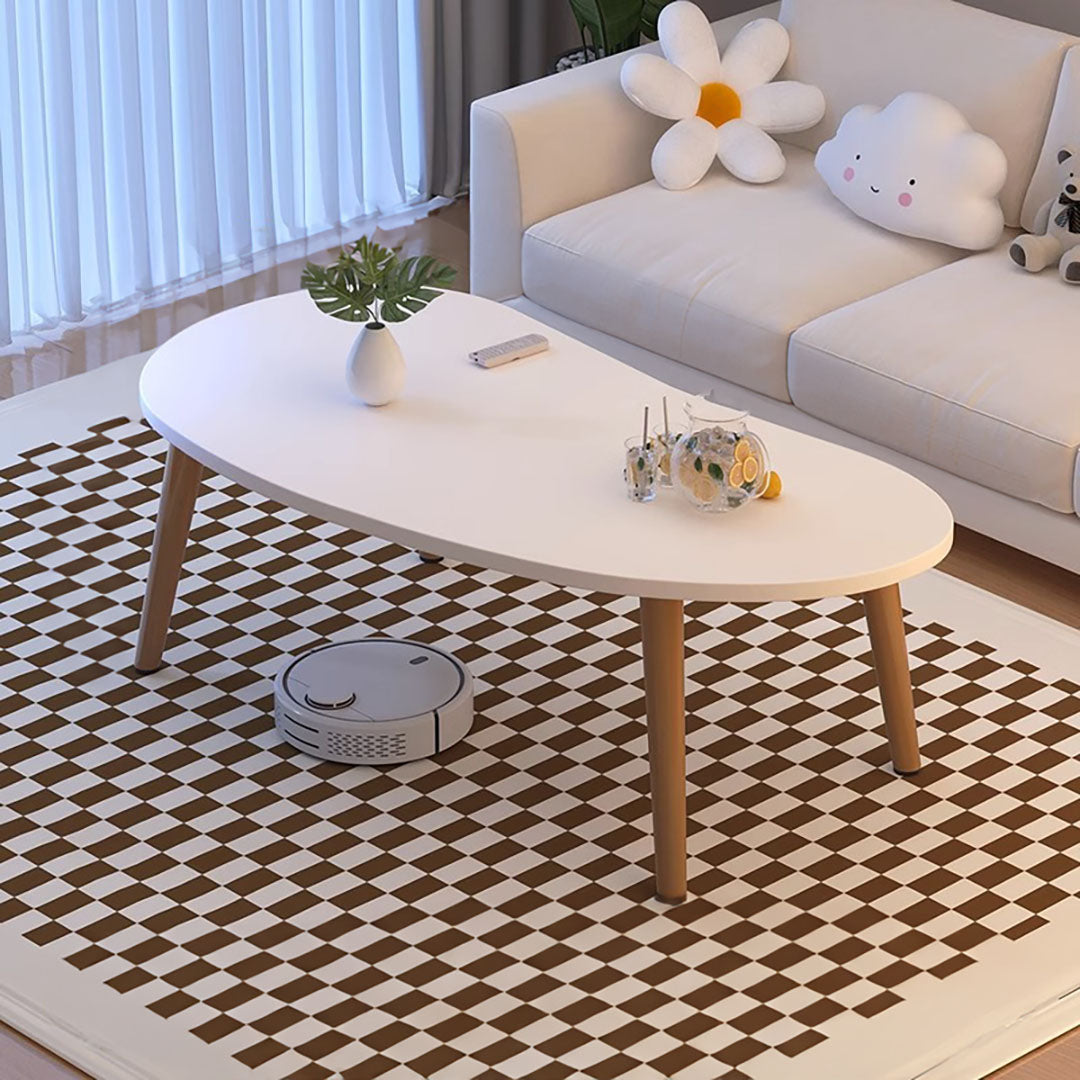 SOGA 2X 80x40cm White Living Room Nordic Coffee Table Simple Modern Home Style