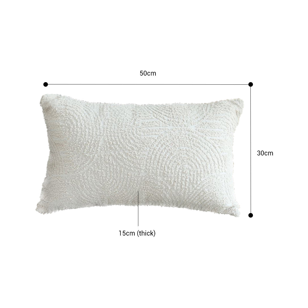 SOGA 2X 35cm Lumbar Pillow Embroidered Decorative Linen Cover Stitch Story Throw Pillow