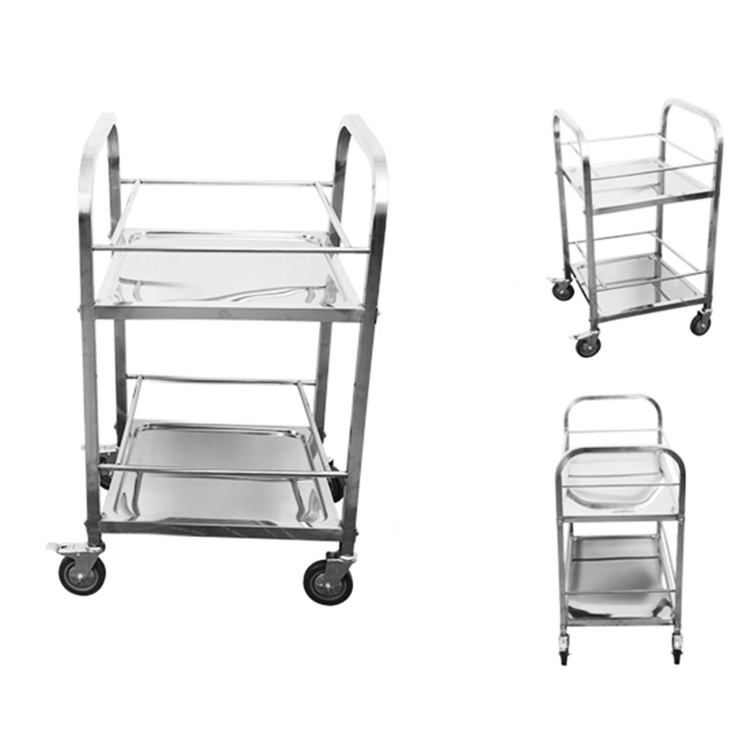 SOGA Stainless Steel Drink Wine Food Cart Trolley Commercial Kitchen Utility 1