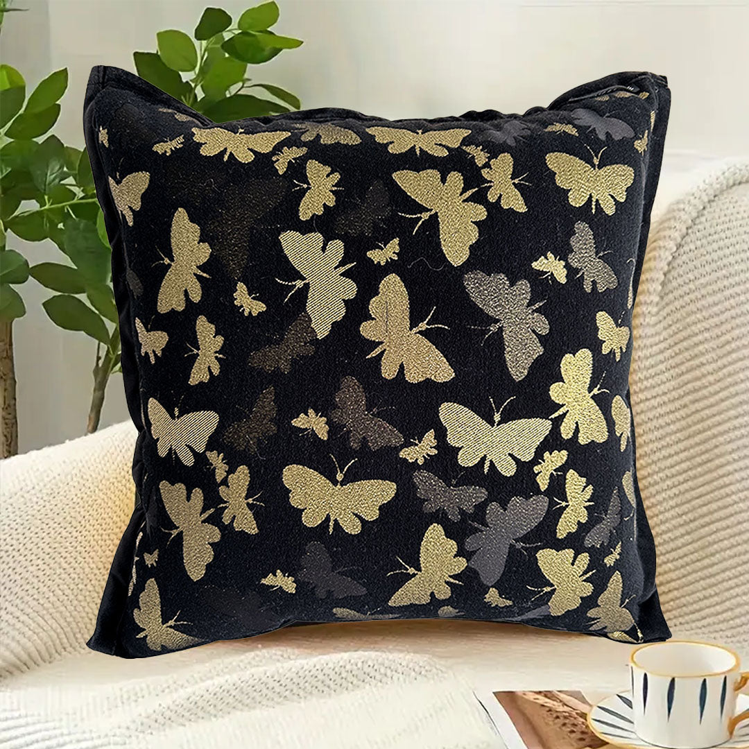 SOGA 2X 45cm Vintage Butterfly with Covers Case Decorative Decor Monarch Floral Throw Pillow