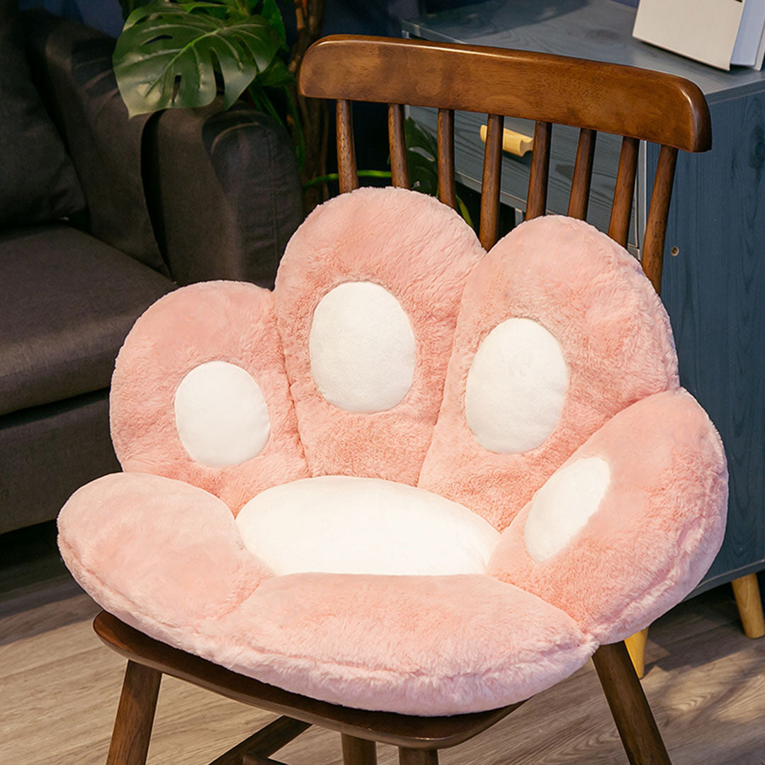 SOGA 2X 70cm Pink Paw Shape Cushion Warm Lazy Sofa Decorative Pillow Backseat Plush Mat Home Decor