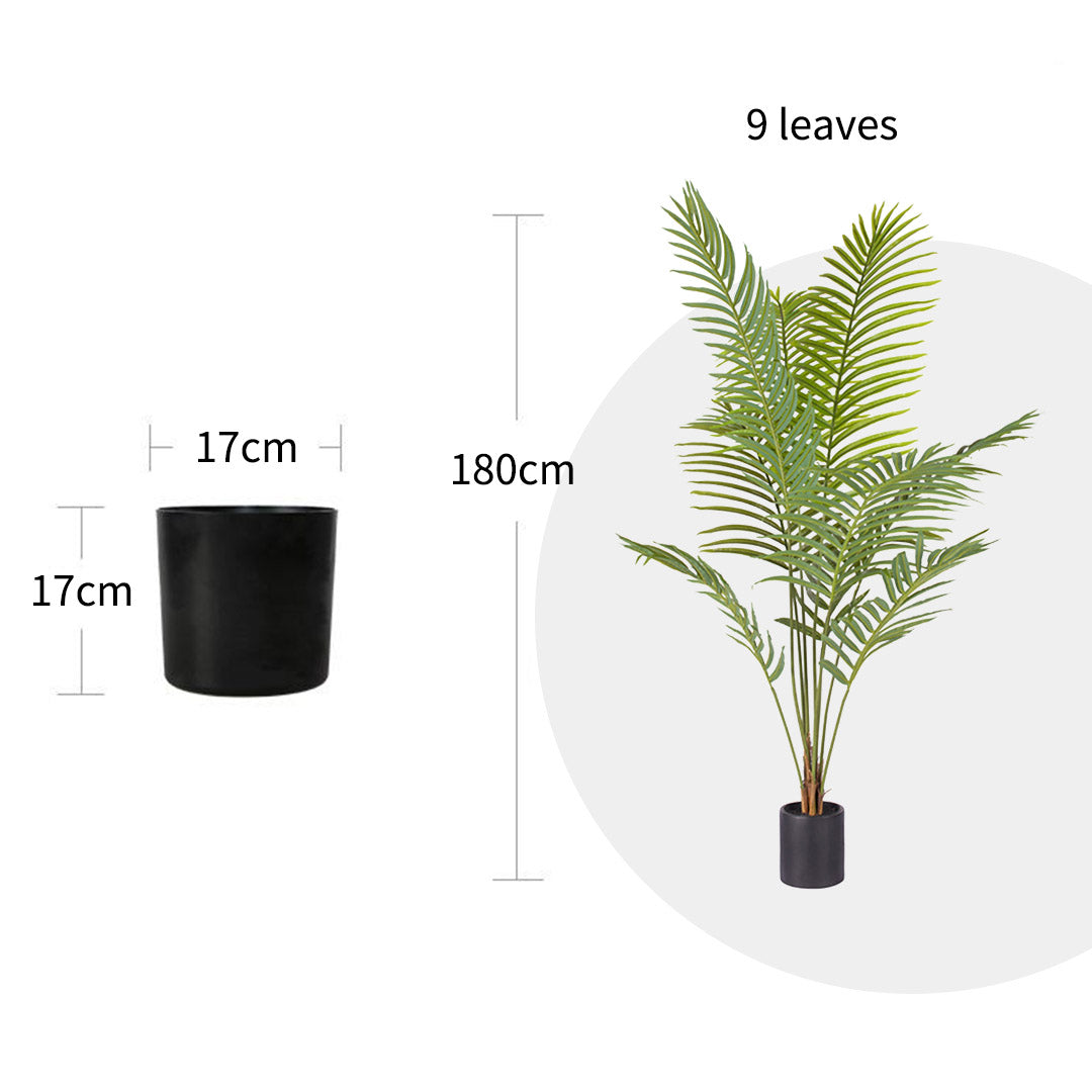 SOGA 4X 180cm Green Artificial Indoor Rogue Areca Palm Tree Fake Tropical Plant Home Office Decor