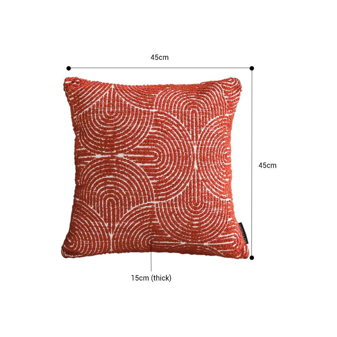 SOGA 2X 50Cm Orange Oversized Pillow Perfect Cinnabar Outdoor/Indoor Lumbar Throw Pillow