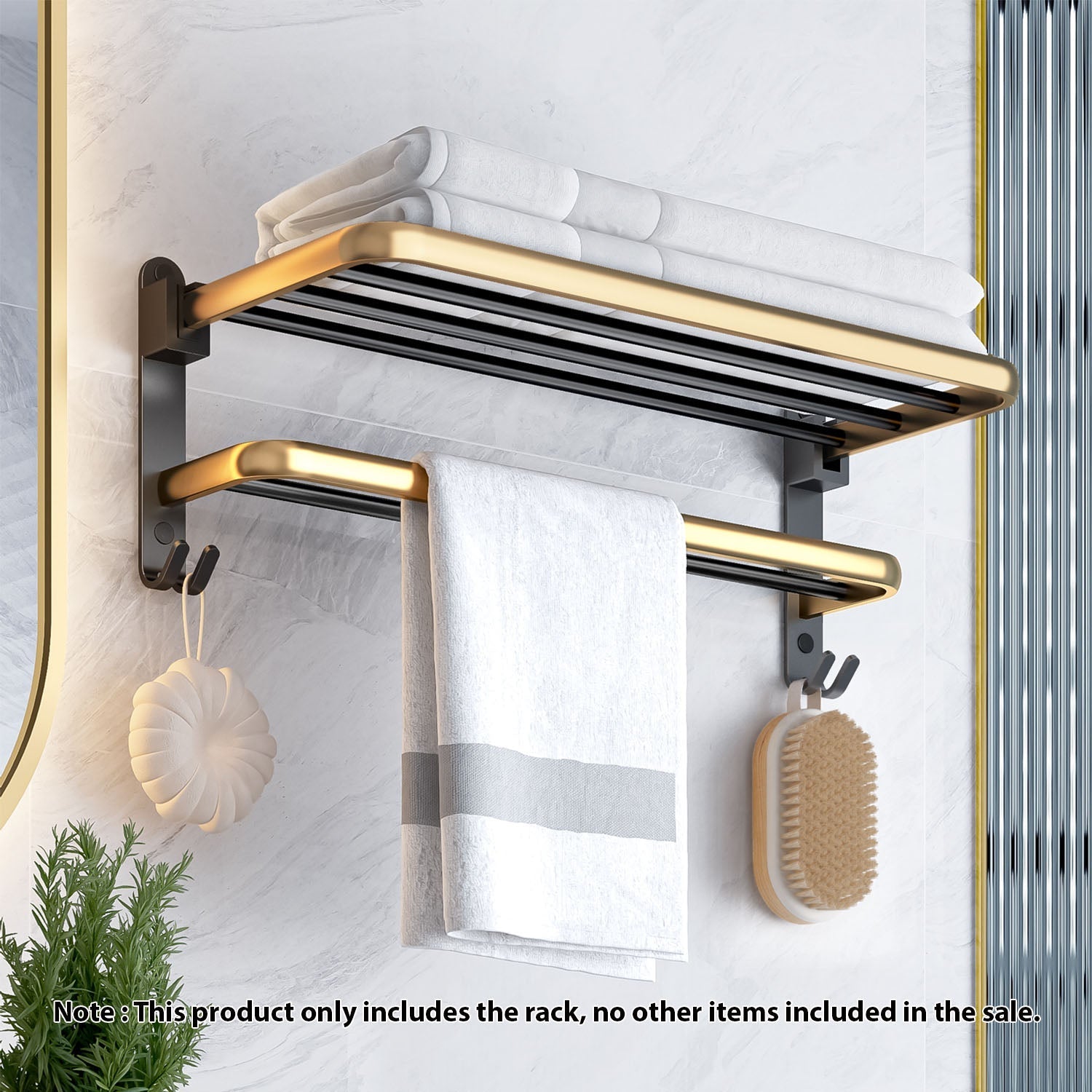 Double Pole Rail Hanger With Hooks