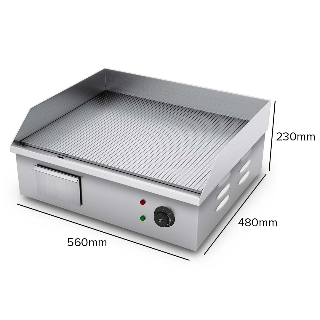 Electric Ribbed Griddle