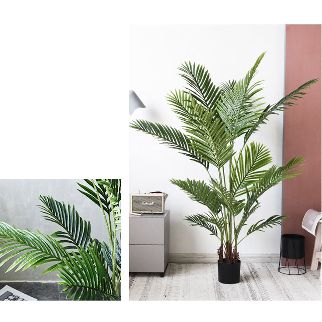SOGA 4X 180cm Artificial Swallowtail Sunflower Fake Decoration Tree Flower Pot Plant