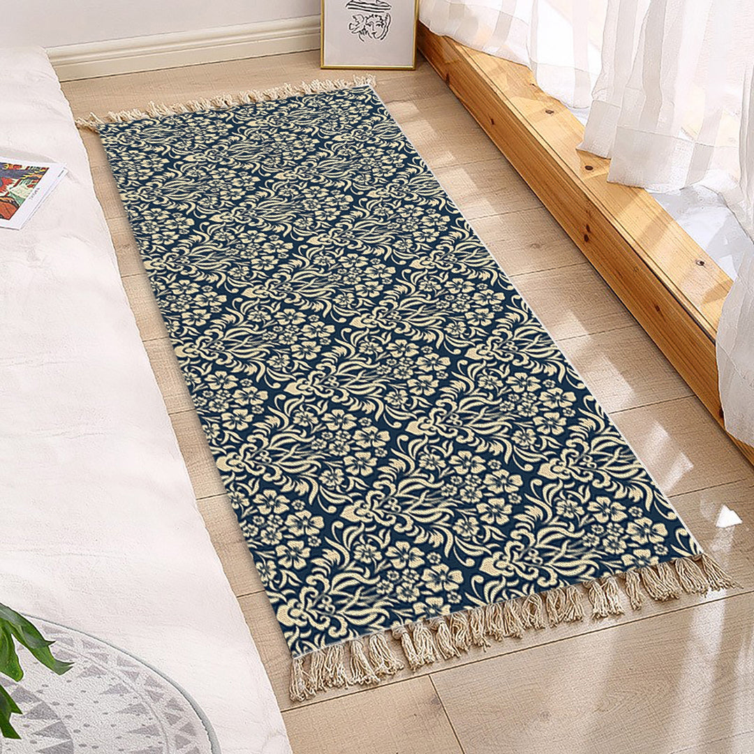 SOGA 90cm Cotton Polyester Vintage Area Rugs Living Room Hallway Floor Kitchen Home Decor