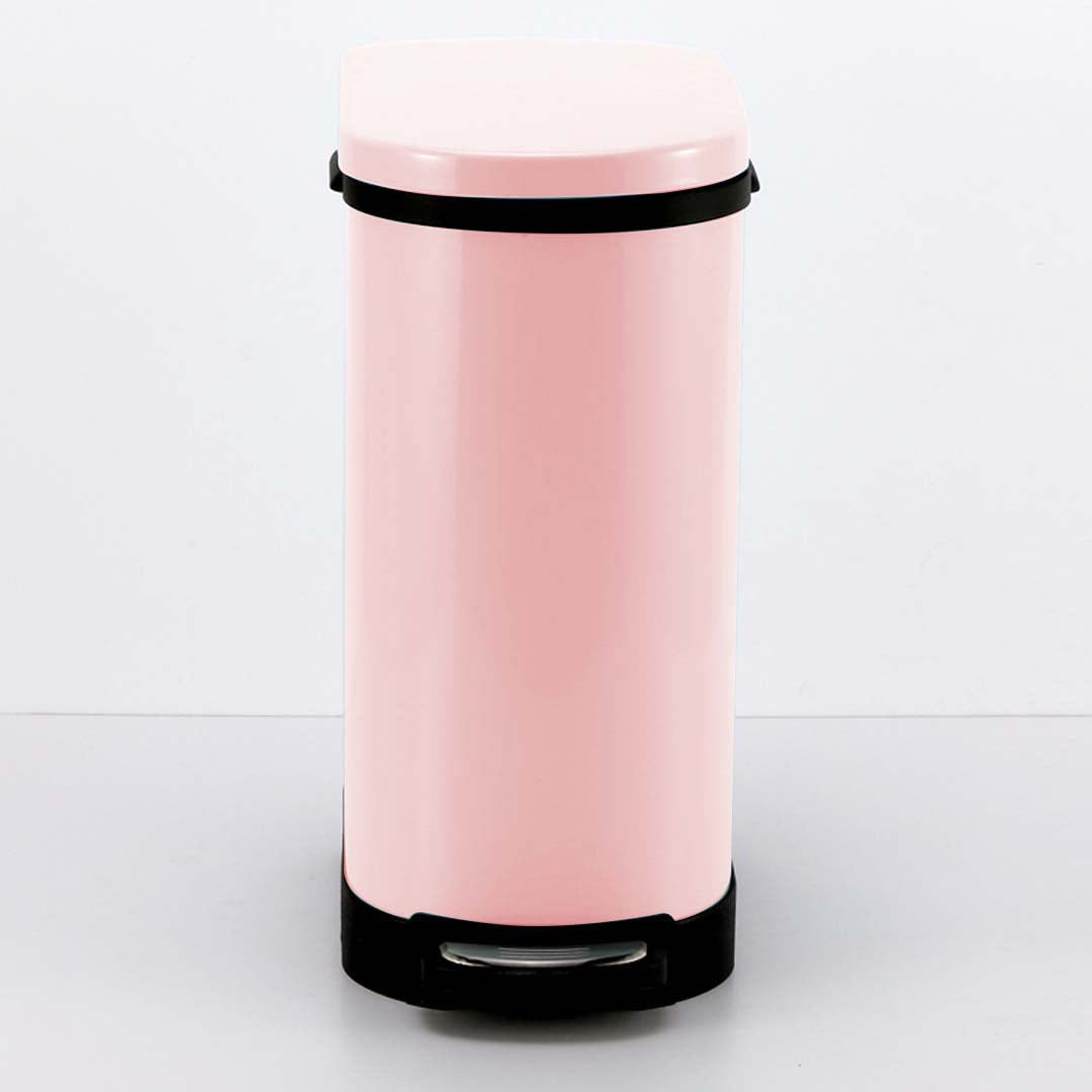 SOGA 4X Foot Pedal Stainless Steel Rubbish Recycling Garbage Waste Trash Bin 10L U Pink