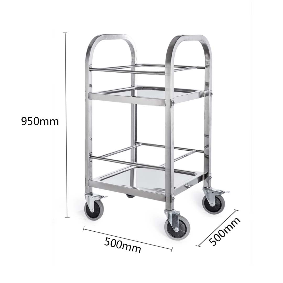SOGA Stainless Steel Drink Wine Food Cart Trolley Commercial Kitchen Utility 1