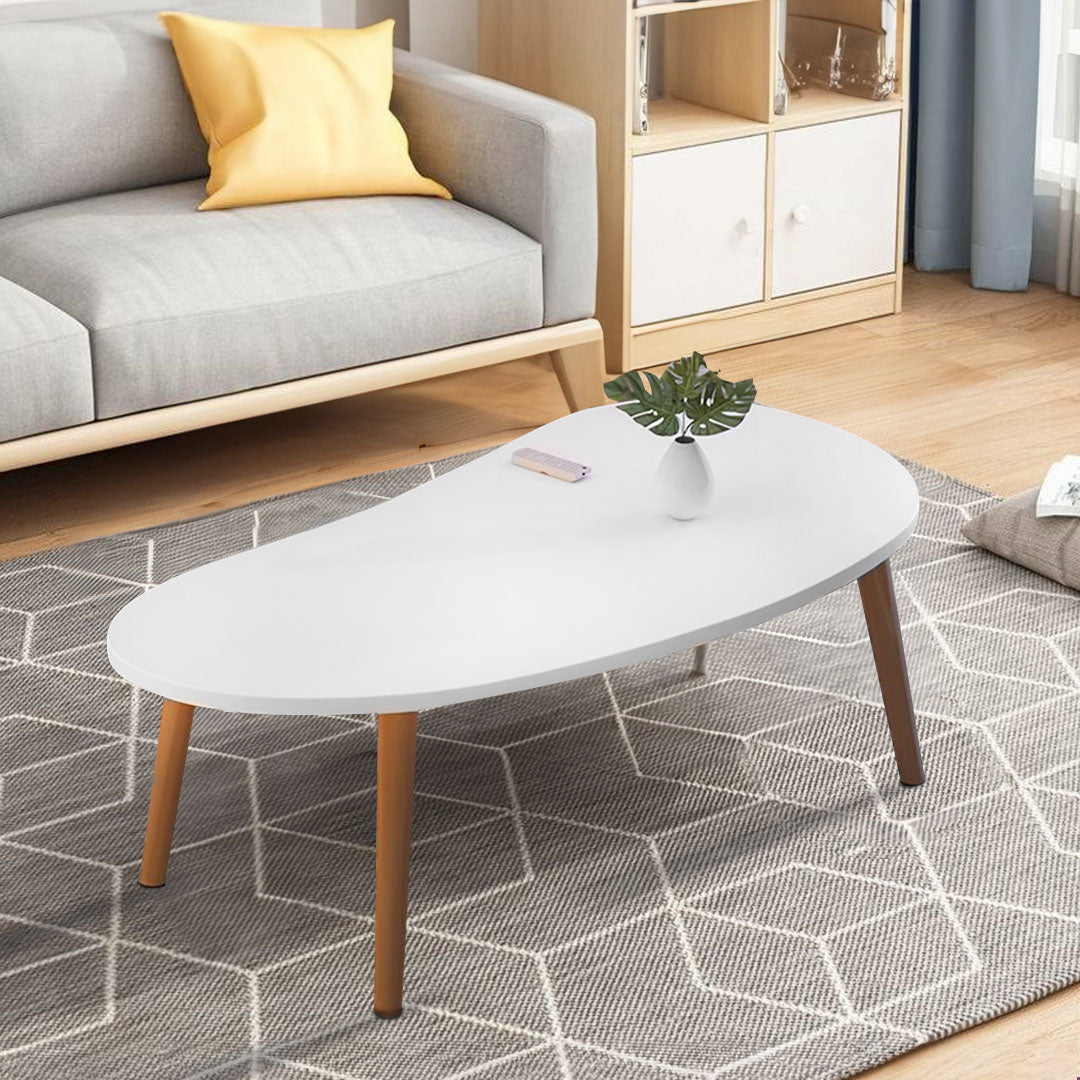 SOGA 2X 80x40cm White Living Room Nordic Coffee Table Simple Modern Home Style