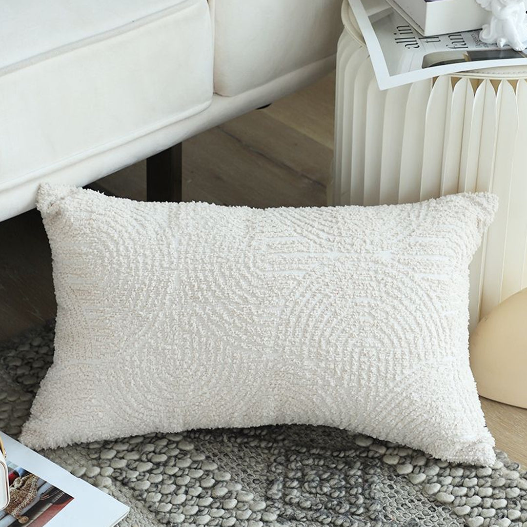 SOGA 2X 35cm Lumbar Pillow Embroidered Decorative Linen Cover Stitch Story Throw Pillow