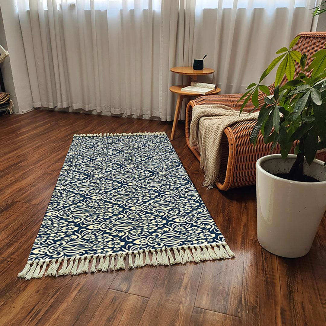 SOGA 90cm Cotton Polyester Vintage Area Rugs Living Room Hallway Floor Kitchen Home Decor