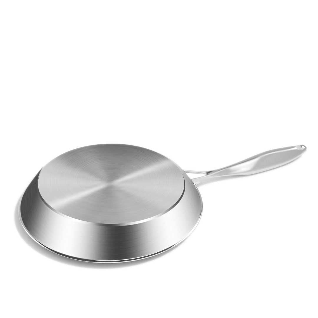 SOGA Stainless Steel Fry Pan 24cm 28cm Frying Pan Top Grade Induction Cooking