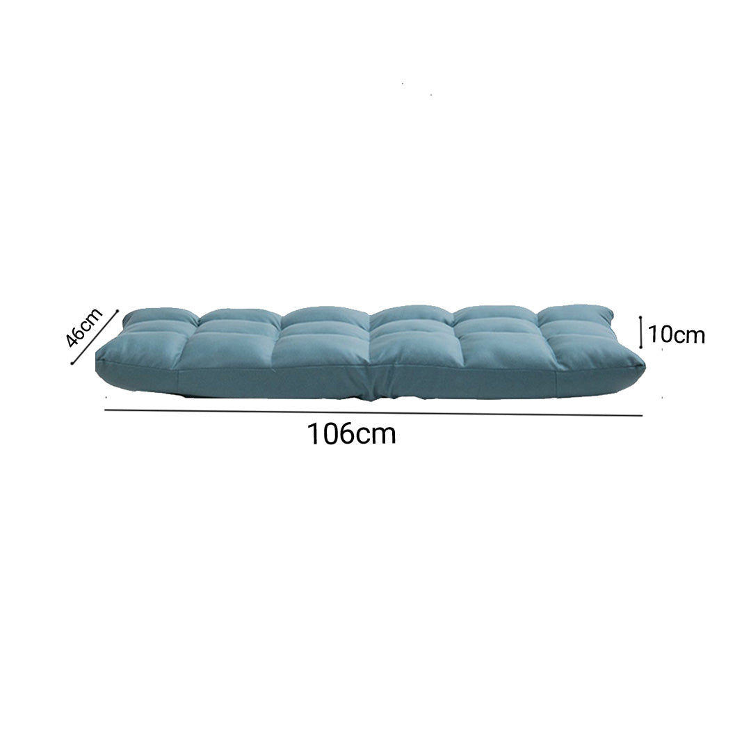 SOGA 4X Green Lounge Floor Recliner Adjustable Gaming Sofa Bed Foldable Indoor Outdoor Backrest Seat Home Office Decor