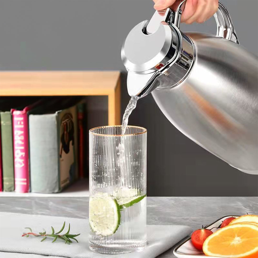 SOGA 2.3L Stainless Steel Kettle Insulated Vacuum Flask Water Coffee Jug Thermal