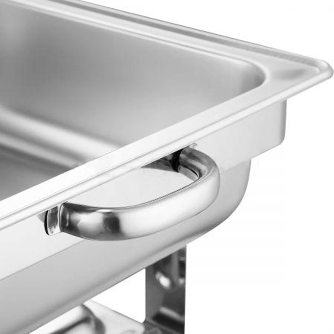 SOGA 3L Triple Tray Stainless Steel Roll Top Chafing Dish Food Warmer 3