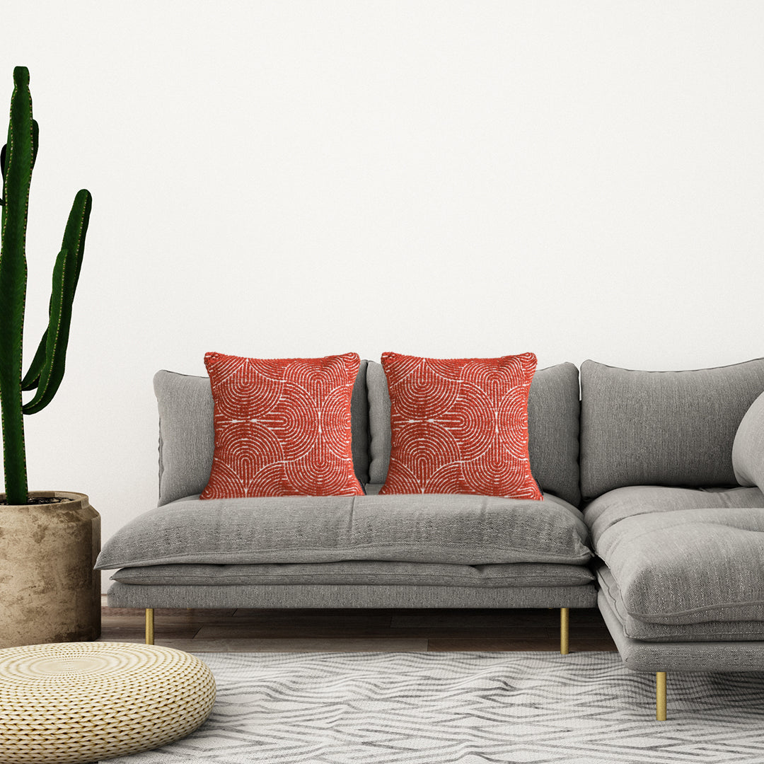 SOGA 2X 50Cm Orange Oversized Pillow Perfect Cinnabar Outdoor/Indoor Lumbar Throw Pillow