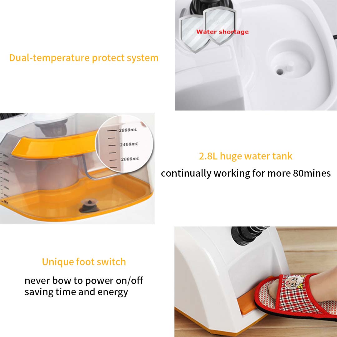 SOGA 2X 80min Garment Steamer Portable Cleaner Steam Iron White