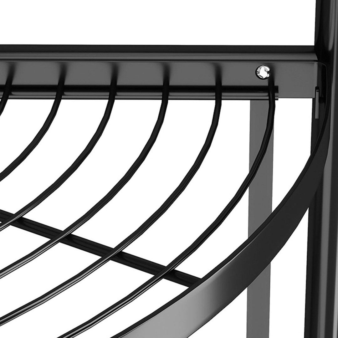 SOGA 2X 4 Tier Steel Triangular Corner Stand Multi-Functional Shelves Portable Storage Organizer