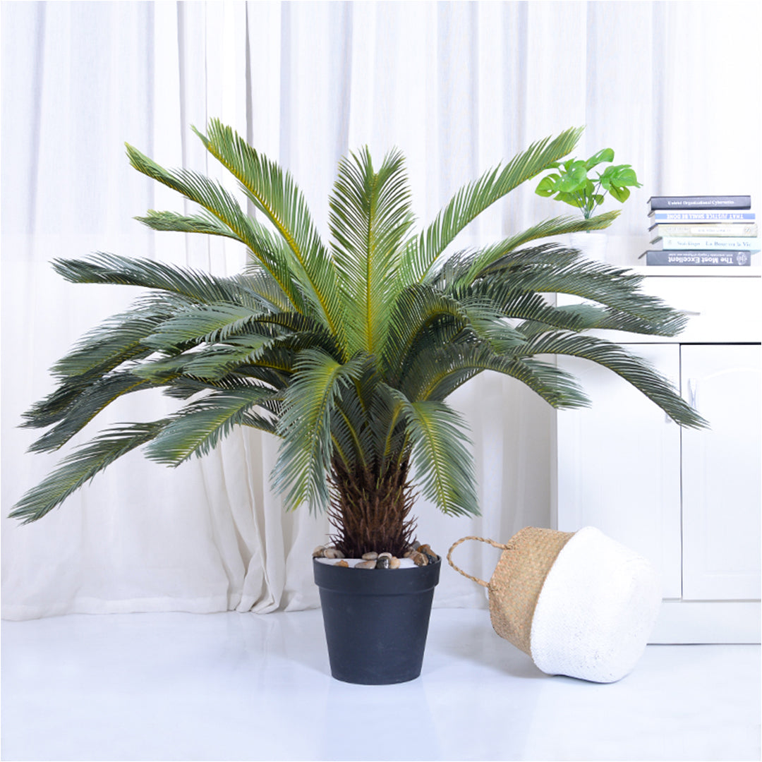 SOGA 4X 155cm Artificial Indoor Cycas Revoluta Cycad Sago Palm Fake Decoration Tree Pot Plant