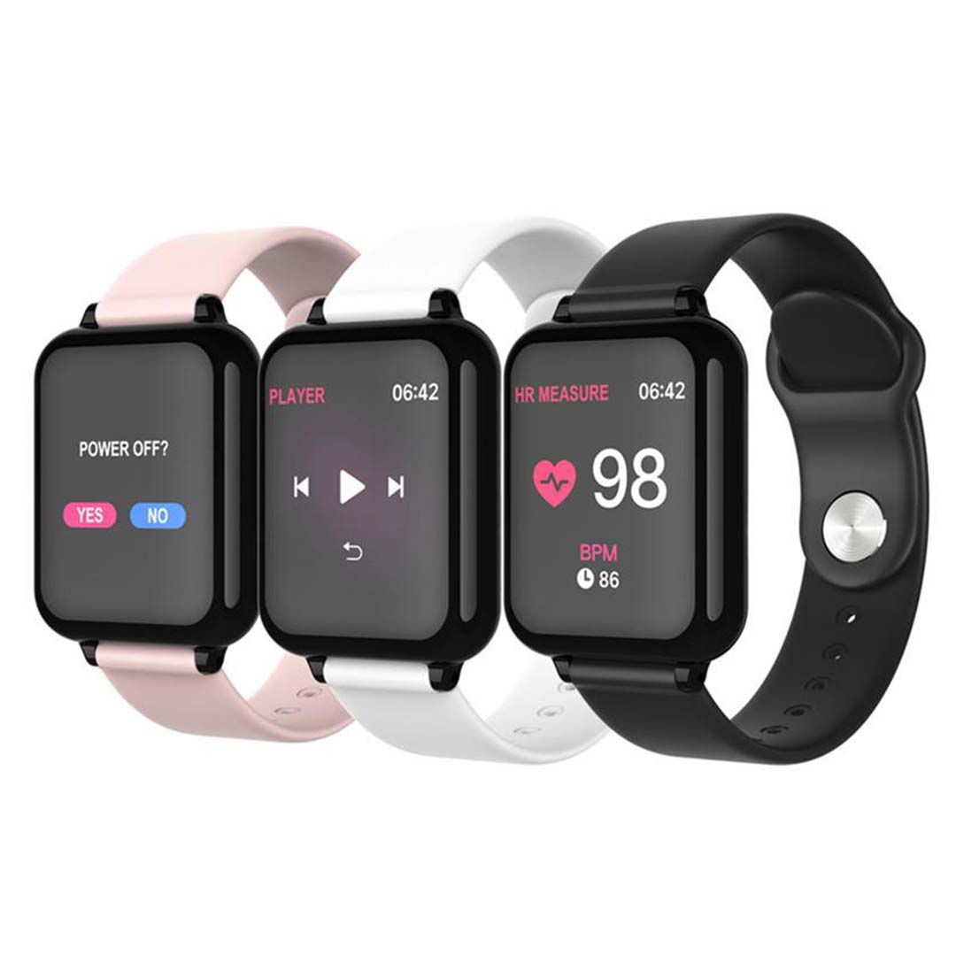 SOGA 2x Waterproof Fitness Smart Wrist Watch Heart Rate Monitor Tracker White