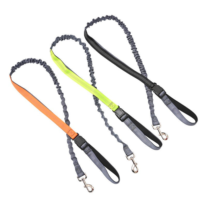 SOGA Orange Adjustable Hands-Free Pet Leash Bag Dog Lead Walking Running Jogging Pet Essentials