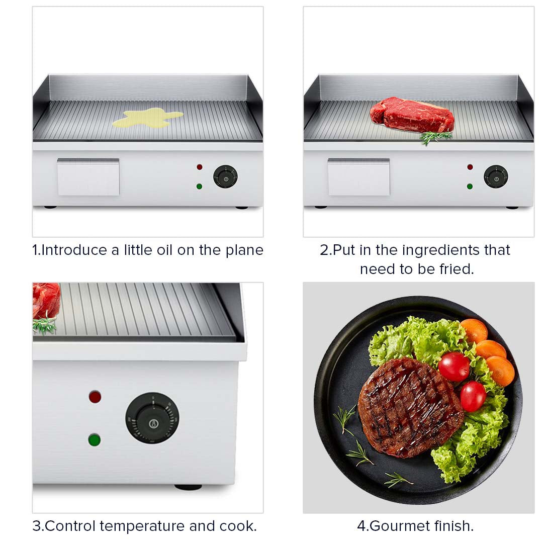 Electric Ribbed Griddle