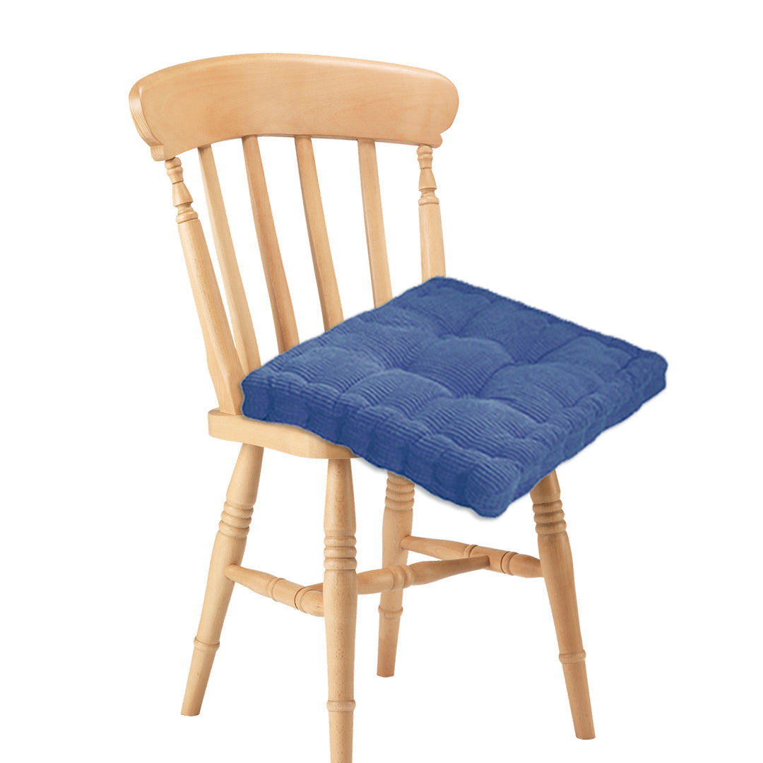 SOGA 2X Blue Square Cushion Soft Leaning Plush Backrest Throw Seat Pillow Home Office Decor