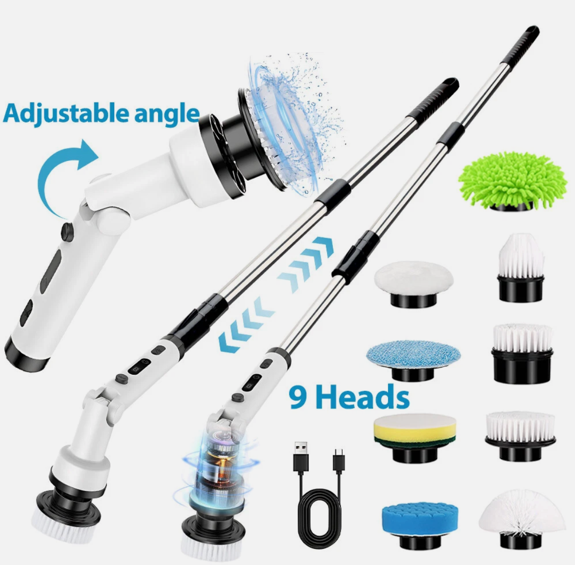 9-In-1 Multi-Purpose Cleaning Scrubber
