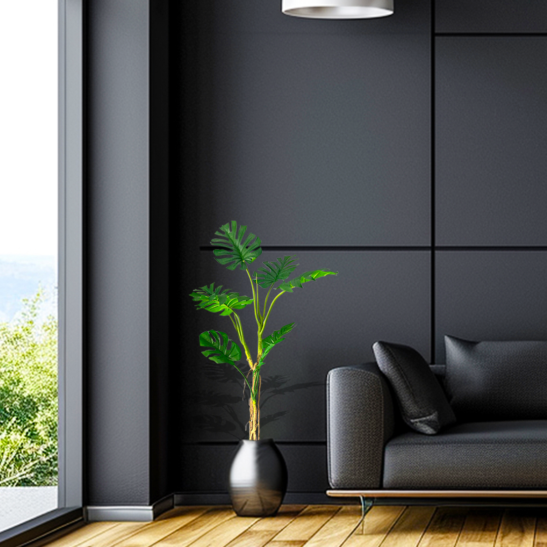 SOGA 4X 160cm Tropical Monstera Palm Artificial Plant Tree, Real Touch Technology, with UV Protection
