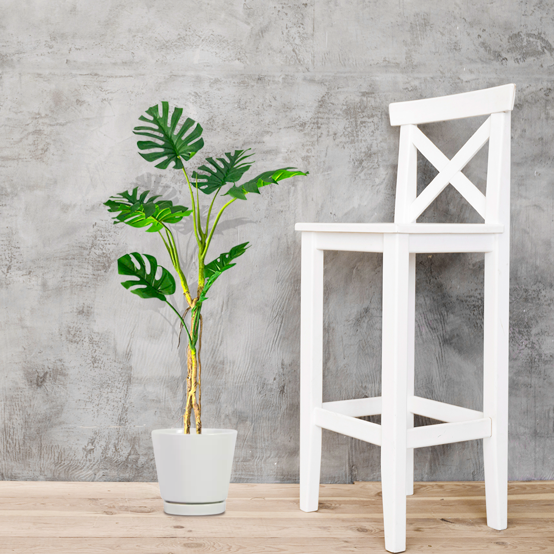 SOGA 4X 160cm Tropical Monstera Palm Artificial Plant Tree, Real Touch Technology, with UV Protection