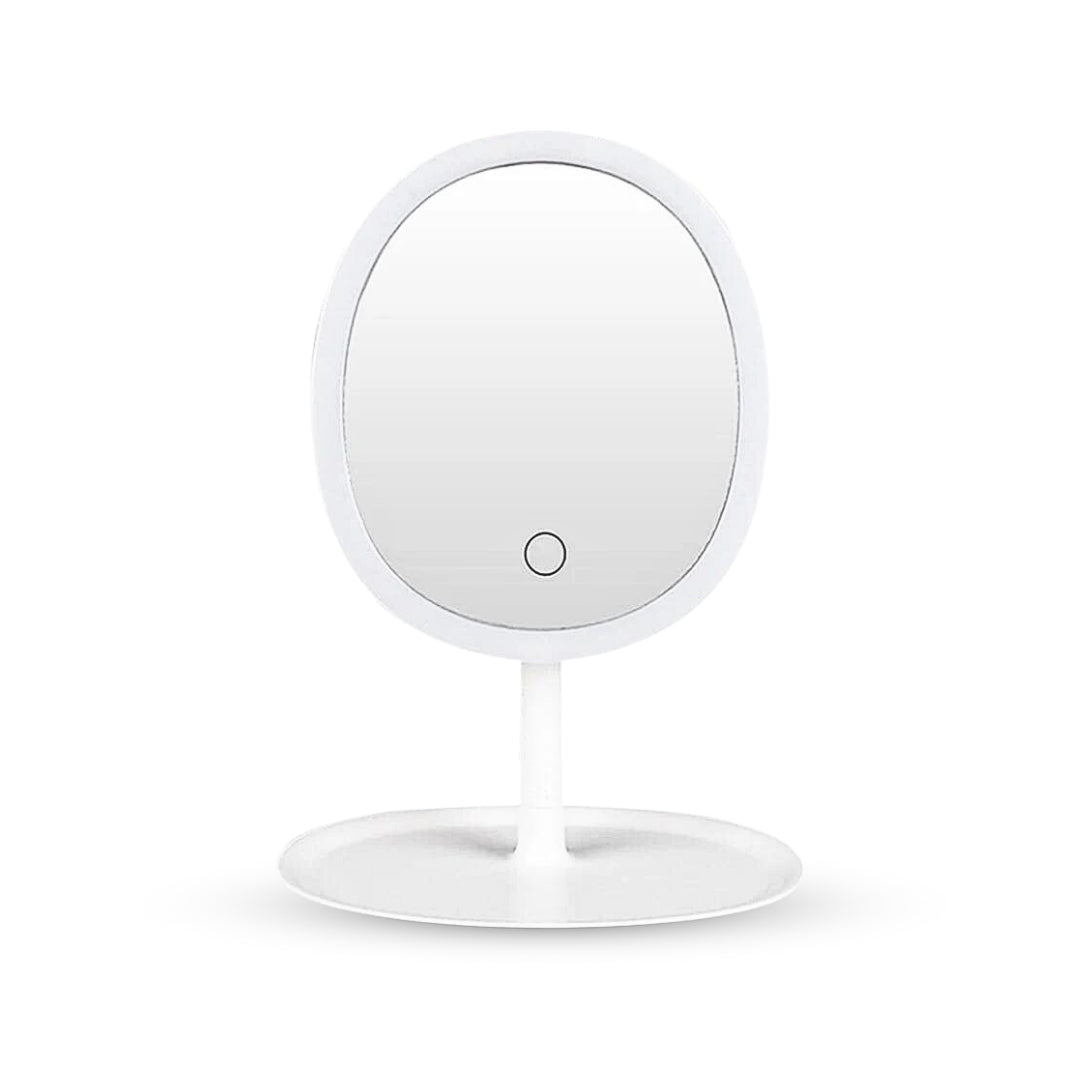 White Oval Smart LED Mirror