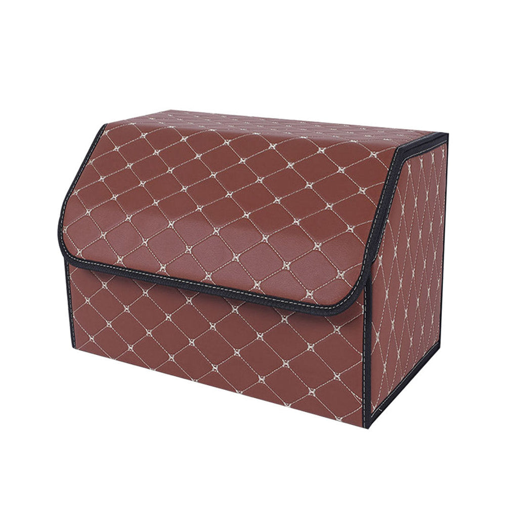 Leather Car Boot Box Organiser