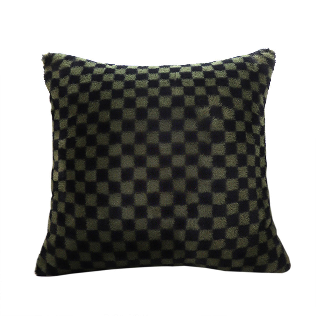 Checkered Square Throw Pillow