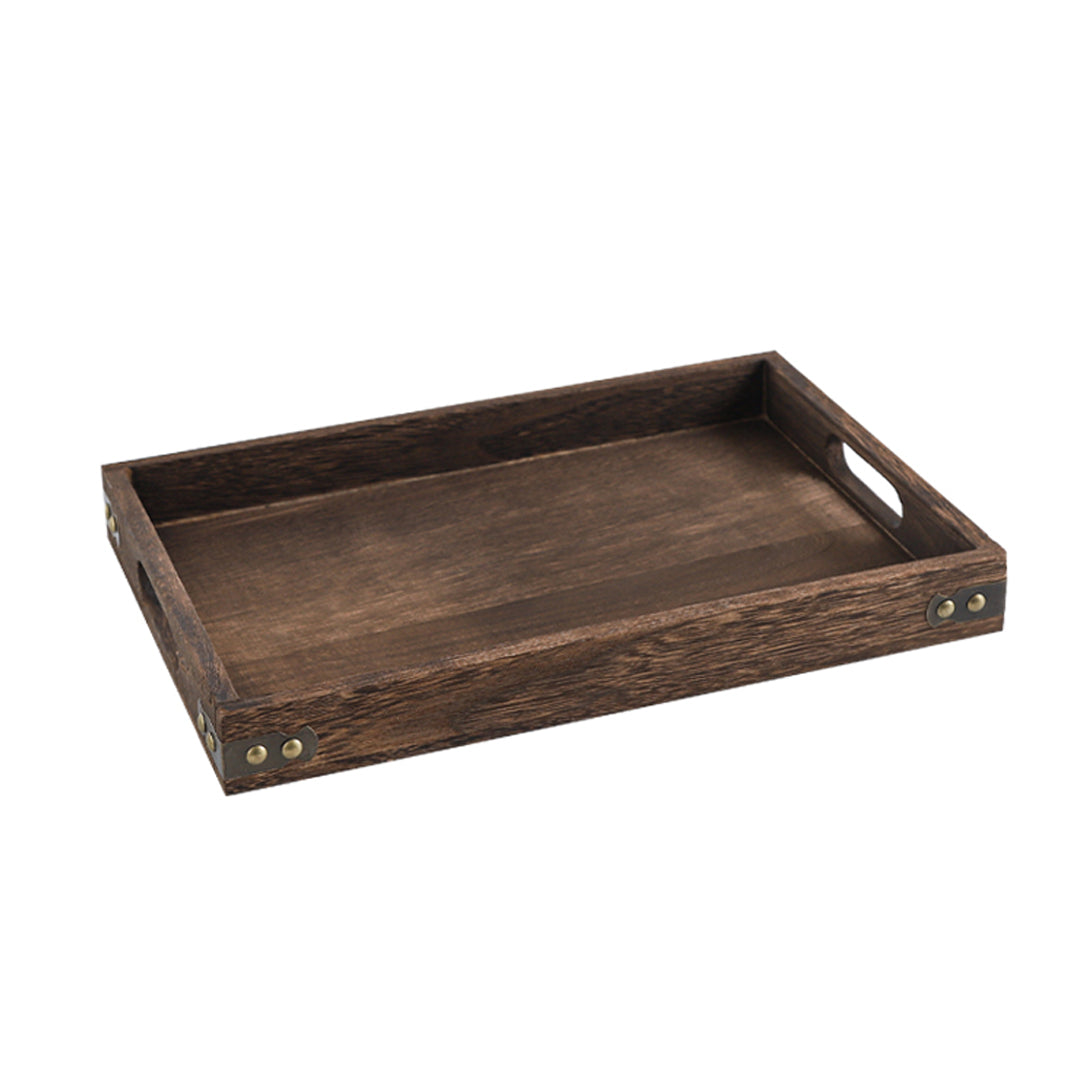 Rectangular Wooden Food Tray