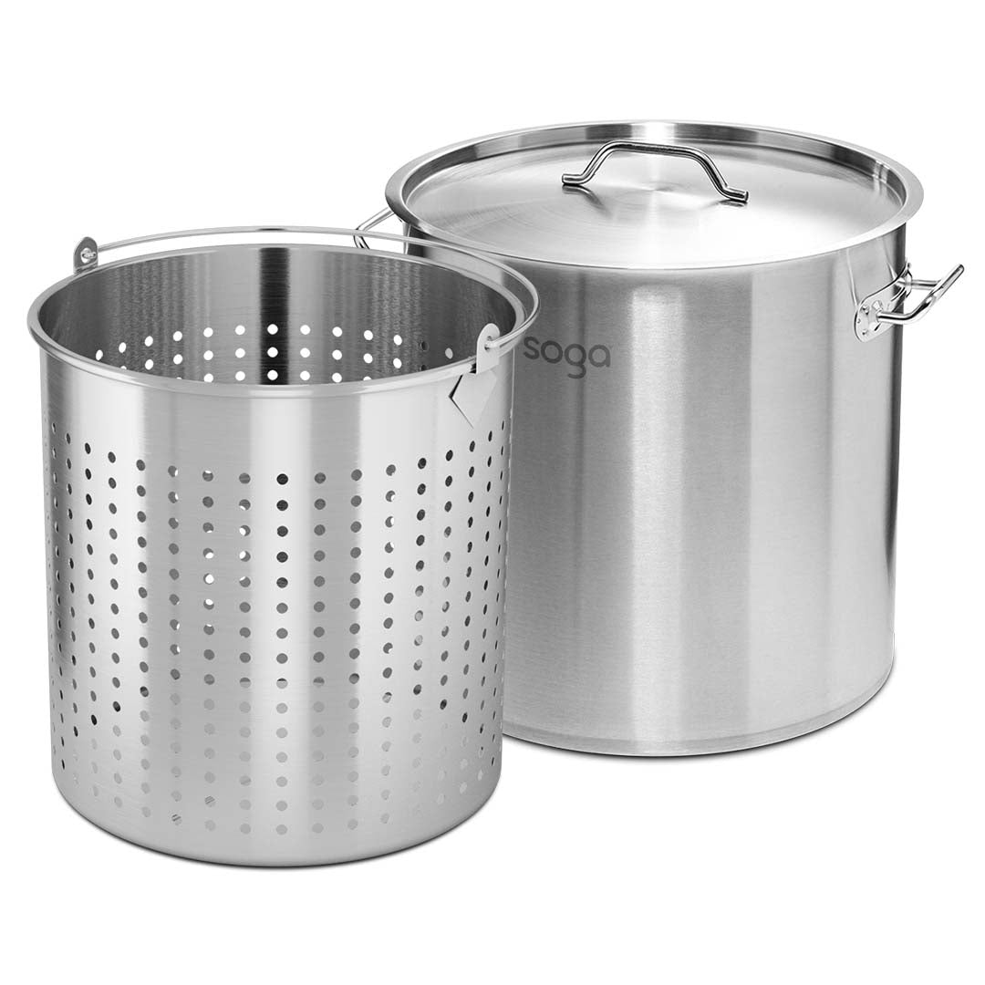 Stockpot With Strainer Basket