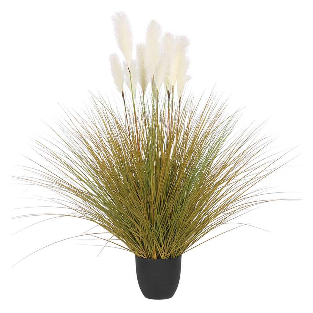 SOGA 137cm Artificial Indoor Potted Reed Bulrush Grass Tree Fake Plant Simulation Decorative