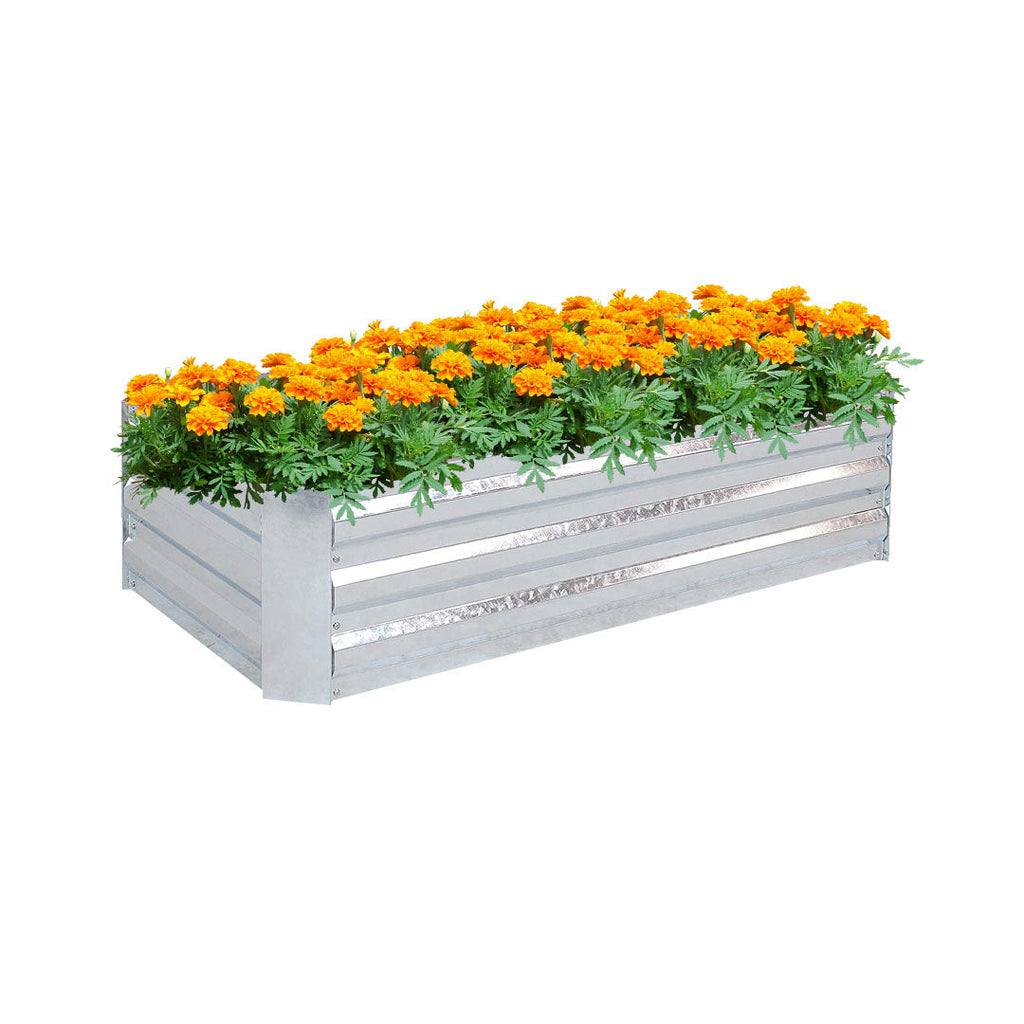Silver Raised Garden Bed