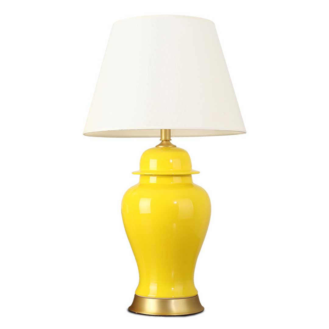 Table Lamp With Gold Metal Base