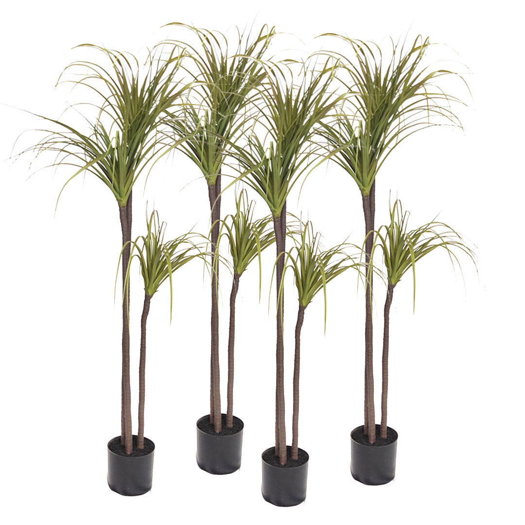 SOGA 4X 145cm Artificial Dracaena Plant Fake Potted, Simulation Tree Fake Plant Home Decor