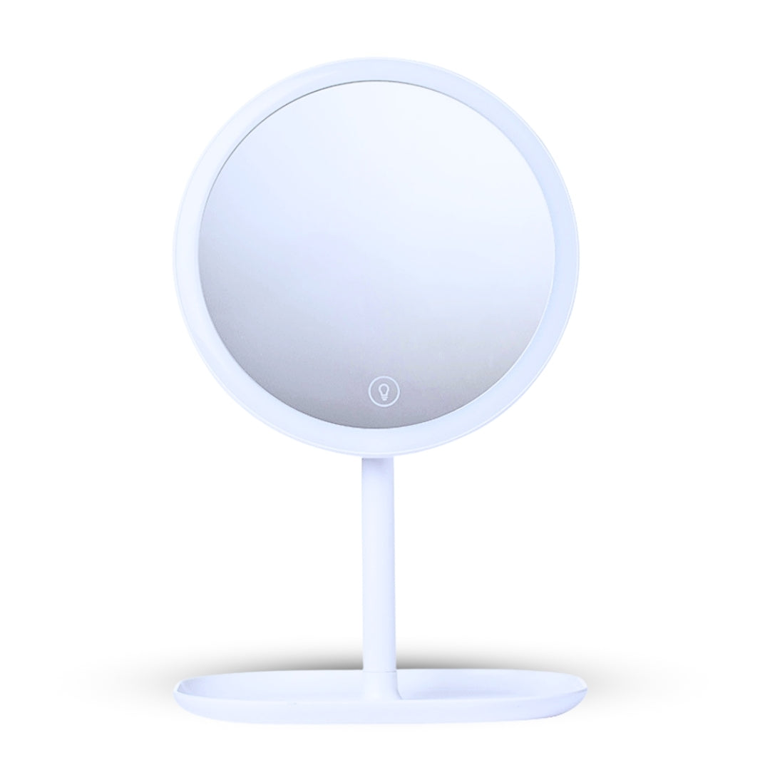 White Smart LED Table Mirror