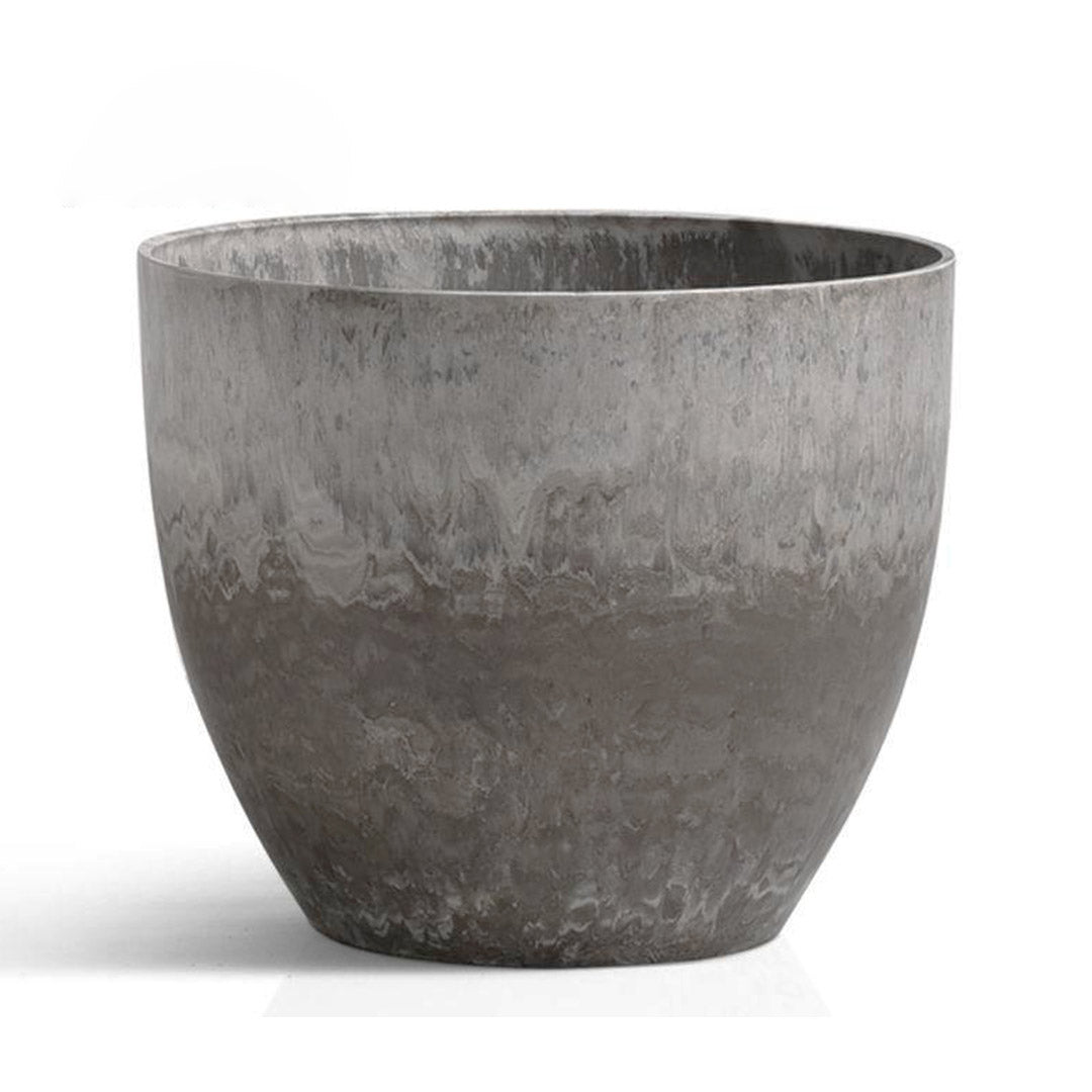 Cement Pattern Tapered Planter