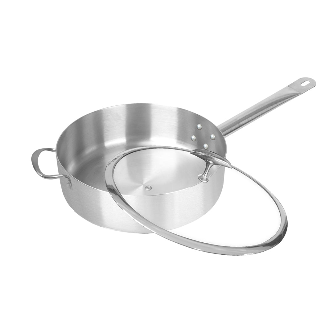 Stainless Steel Saucepan With Glass Lid