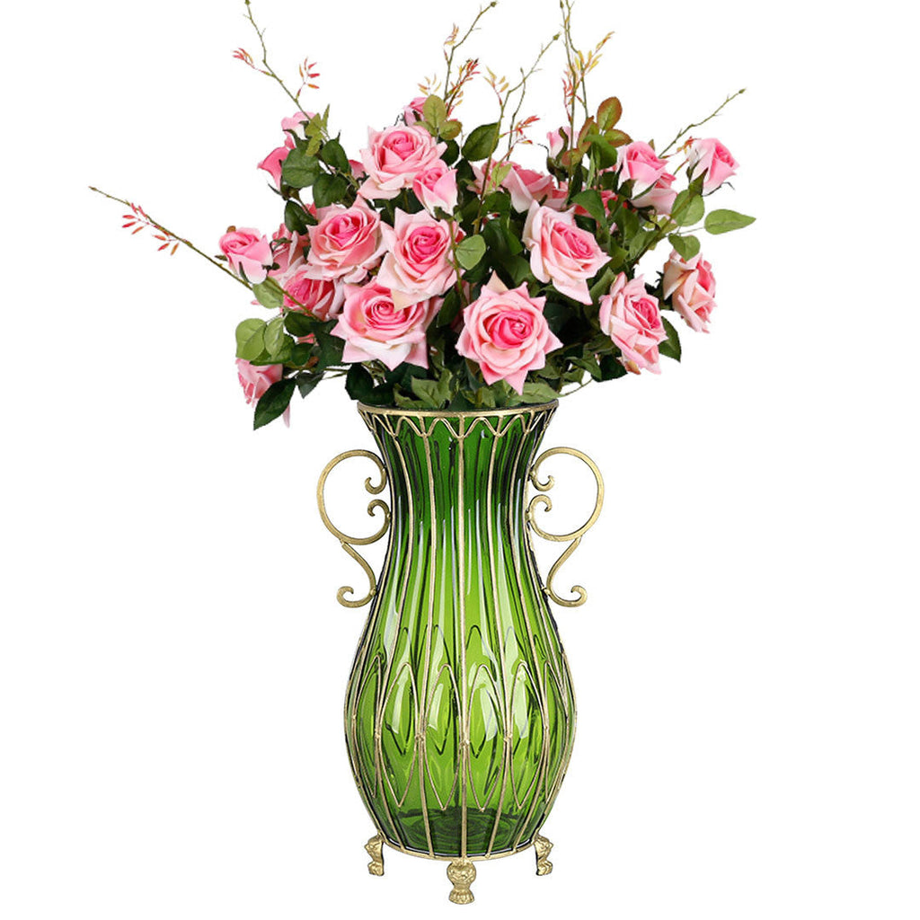 Vase WIth Artificial Flower Set