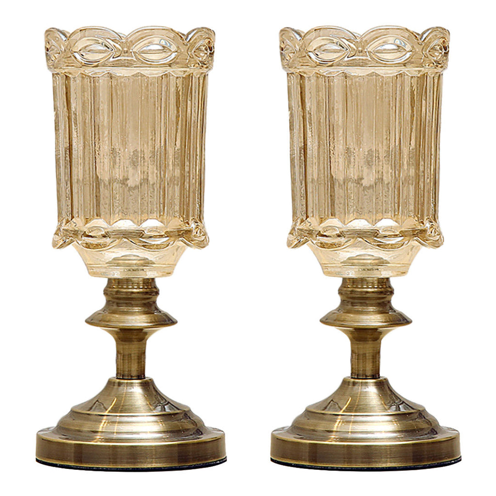 Transparent Vase with Blue Flower Set