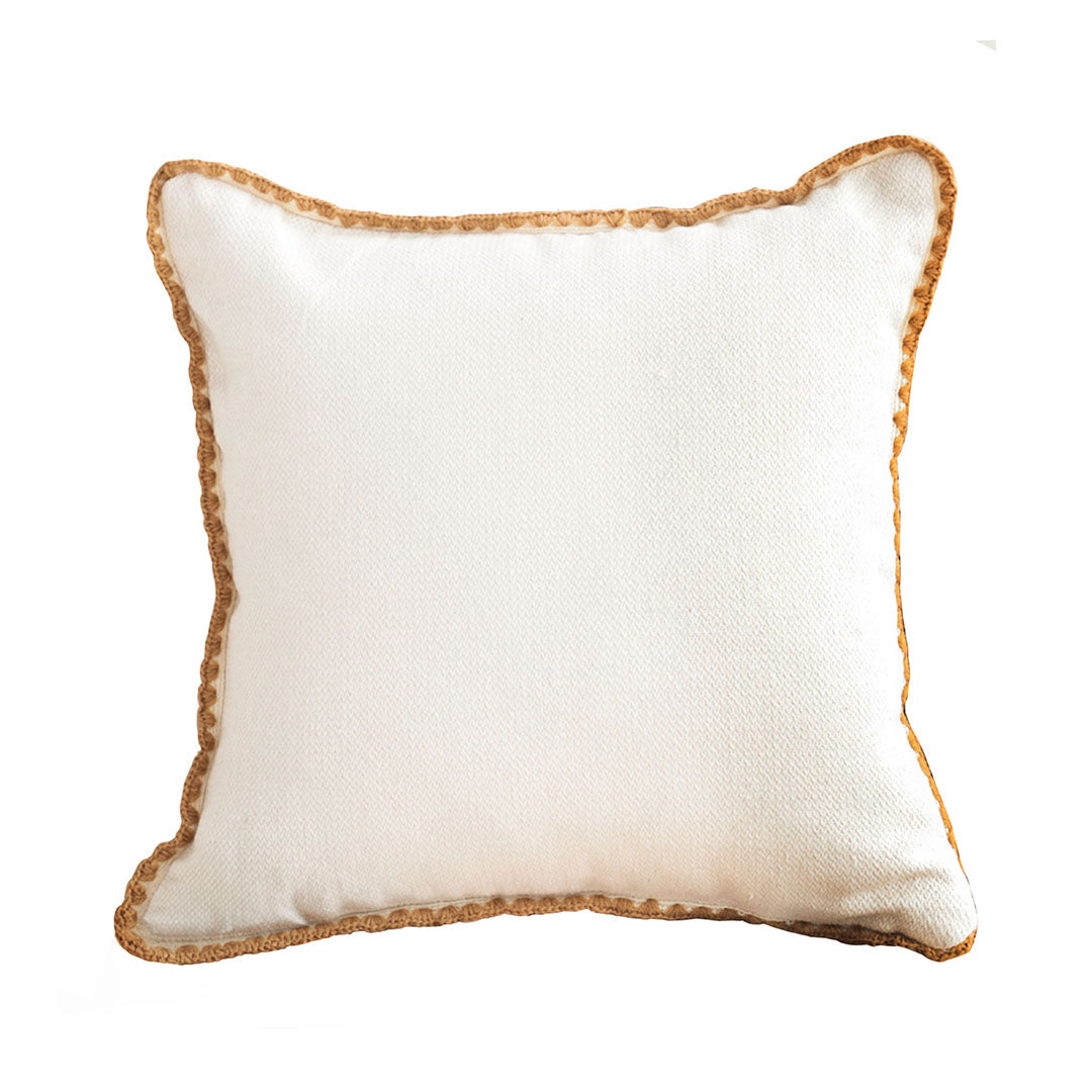 Apricot Shell Edged Throw Pillow