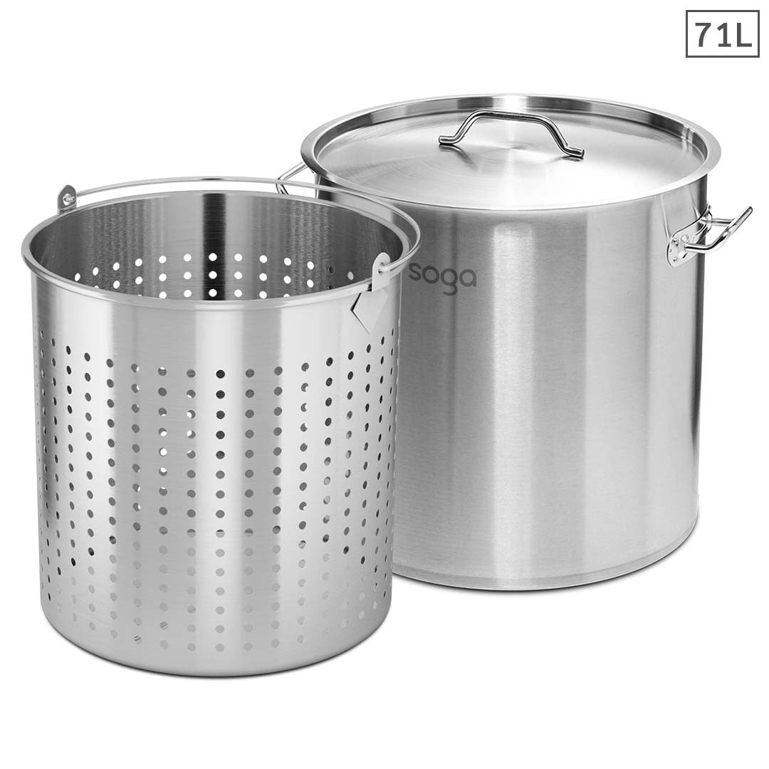 Stockpot With Strainer Basket