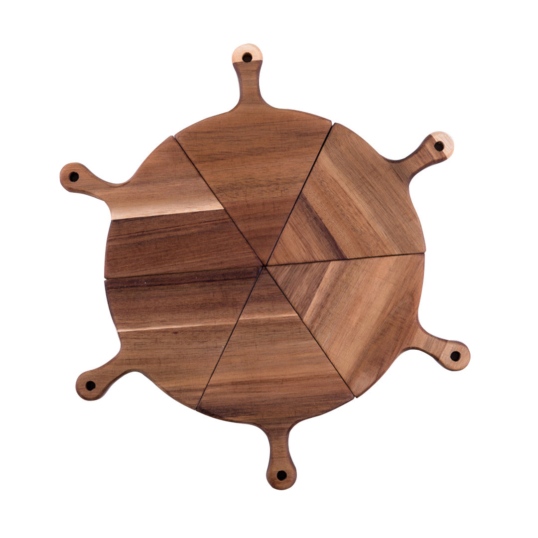 Divisible Wood Pizza Server